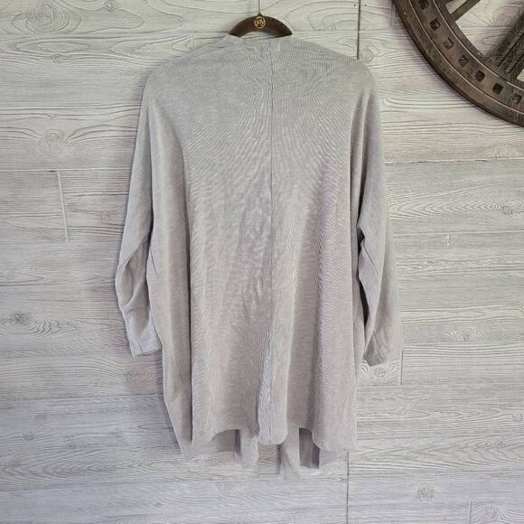 Donni Anthropologie Sandwash Ribbed Cardigan Open Sweater Jacket OSFM - Picture 5 of 6